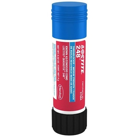 Henkel Anaerobic Threadlocker, General Purpose, Stick, 0.019 Lb 248 BLUE 9GM IDH 826034